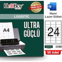 Herboy Hb-1024 64 X 34 Mm A4 Laser Etiket 50 Adet