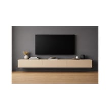 Mdf Vetro Plus Tv Ünitesi 200 Cm - Kum Beji Bej