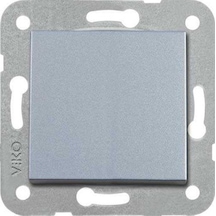 Viko Artline Novella 92605001 Gümüş Tekli Çerçevesiz Anahtar