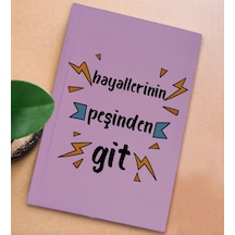 BK Gift Sert Kapaklı Lila Lastikli Defter , Arkadaşa Hediye, Yeni