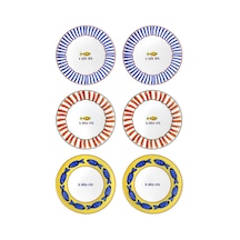 The Mia Fish Pasta Tabağı 6lı Set 19 Cm