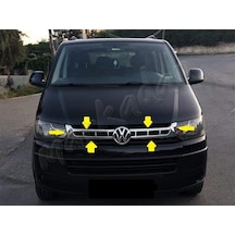 Db Chrome Vw T5 Transporter Ön Panjur Nikelajı 2010-2014 2  Parça