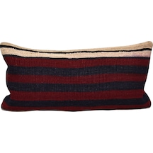 Zehra Abla Halı Yeni El Dokuma Dekoratif Lumbar Kilim Kırlent Yastık Kılıfı 6171