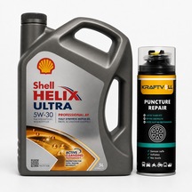 Shell Helix Ultra Pro Af 5W-30 Motor Yağı 5 L + Lastik Tamir Kiti 400 ML