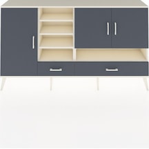 Arges Konsol 8 Raflı 2 Çekmeceli 3 Kapaklı 176x30x99 Aytaşı-antrasit Antrasıt - Aytası