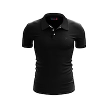 Erkek %100 Pamuk Polo T-shirt Rcpt108 SIYAH