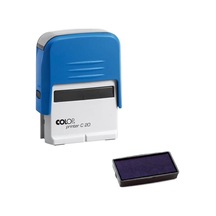 Colop Prınter C20 Mavi Kasa Mavi Keçe - 14 x 38 MM