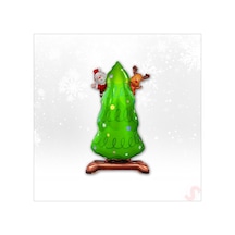 Yılbaşı Ağacı Folyo Balon 63cm X 34cm çok renkli