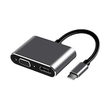 Frısby Fa-7678c Type-c - Hdmı+vga 4kx2k Adaptör Kdo