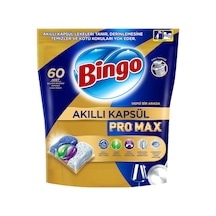 Bingo Pro Max Bulaşık Tableti 60lı Güçlü Yağ Çözme Ve Akıllı Kapsül Teknolojisi 2'li Ekonomik P Tarı