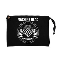 Machine Head Album 2020 Siyah Clutch Astarlı Cüzdan / El Çantası Siyah