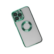 Apple iPhone  Uyumlu  14 Pro Kılıf Slot Silikon - Köknar Yeşili