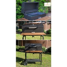 Grimaldi Grıllcup Gc75 Kömürlü Barbekü Bahçe Mangal Elagan Siyah