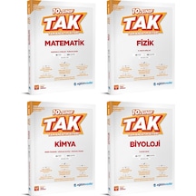 Eğitim Vadisi 2026 10. Sınıf Matematik + Fizik + Kimya + Biyoloji Tak Tam Anlatım Seti 4 Kitap
