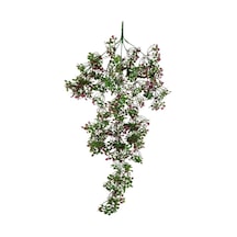 Yapay Çiçek Sarkan Çiçek Bordo Yeşil Fare Kulağı Şimşir Yapay Sarmaşık  60*30cm UV Katkılı Güneşe Dayanıklı