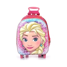 Elsa Pembe Mavi Detaylı Çanta Frozen Kreş Çantası Anasınıfı
