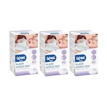 Wee Baby Klasik Göğüs Pedi 40 Lı 120 Adet (3Pk*40)