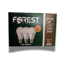 Forest 3lü Ampul 9w - Beyaz