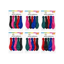 30 Paket - 5pcs Orta Boy Renkli - 30cm Party Balon Toptamda 150 Adet Balon 5468 Çok Renkli