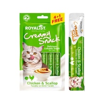 Kedi Ödülü Tavuk Ve Deniz Tarağı Krema 5x15 Gr