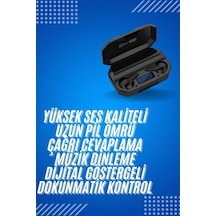 Mey İthalat Rgb Işıklı Çift Mikrofonlu Siyah Profesyonel Kulaklığı Kablosuz Kulakiçi Diğer