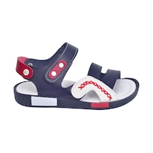 Kiko Kids Kiko Şb 2498-07 Orto pedik Erkek Çocuk Sandalet Terlik Lacivert B Lacivert Beyaz Kırmızı