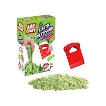 03687 Aksesuarlı Yeşil Kinetik Oyun Kumu 500 Gr Çok  Renkli