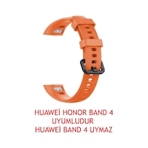 Honor Band 4 Kordon, Silicone Sport Band Turuncu Turuncu