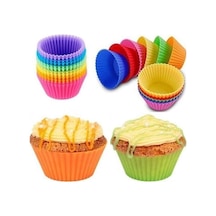 Tr Ckm Silikon 6'li Muffin Kek Kalıbı Pembe Genel