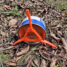 Katlanabilir Gaz Tankı Standı Dış Mekan Kamp Yürüyüşü Pişirme Ocağı Gaz Kartuşu Tripod Ayak Desteği Turuncu Turuncu