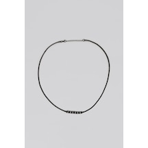 Siyah Rodyum Kaplama Çelik Erkek Kolye