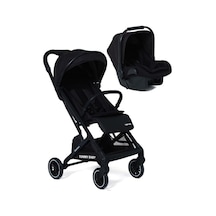 Tommybaby Quantum Kabin Travel Bebek Arabası Kabin Boy Bebek Arabası Pedli Katlanabilir Yağmurluk Hediye Gri