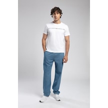 Lee Cooper Loose Normal Bel Normal Kesim Düz Paça Mavi Erkek Jean Pantolon-19632 DENİM