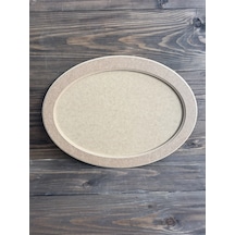 Ham Ahşap Küçük Oval Tepsi
