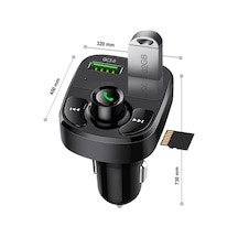 20w Çift Usb Çıkışlı Qc 3.0 Destekli Bluetooth Fm Modülatör Ve Araç Şarj Cihazı