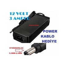 Güç Adaptörü 12v 3 Amper Mönitör Bilgisayar -