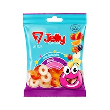 7 Stick Jelly Yumuşak Şekerleme Ring 80gr 24'li Paket