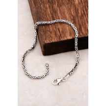 Omar Silver Kral Oval Bileklik 2,20Mm 21/22Cm 6,20 Gr.