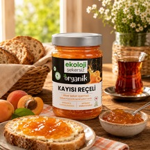 Organik Glutensiz Şekersiz Kayısı Reçeli 380 Gr.