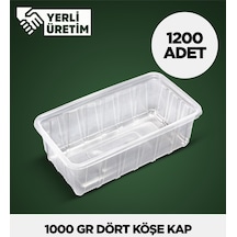 1000 Gr Dört Köşe Kap 1.200 Adet Diğer