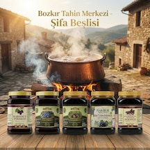 Bozkır Tahin Merkezi Karadut + Keçiboynuzu + Üzüm + Kozalak + Andız Pekmezi 5 x 950 G
