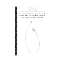 Yedek Kablo Günlük Eşya Seyahat Gereci Nb-p171 Usb-a To 1000mm Mikro Usb Şarj Data Kablosu