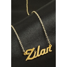 Zilan İsimli Kolye Kişiye Özel Sarı 65516560