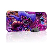 Poppy Playtime Kaymaz Dikişli Kauçuk Oyuncu Mousepad V1 - 70x30 Xl Gaming Mouse Pad Fare Altlığı