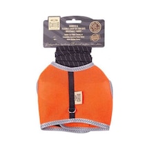 Havalı Dokuma Kedi Ve Gezdirme Tasması Medium Turuncu 1x25-35 Cm