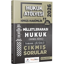 Dizgi Kitap 2026 Hukuk Atölyesi Hmgs Hakimlik Milletlerarası Hukuk Çıkmış Sorular