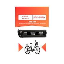 Arc 404 Uyumlu 36v 20ah Elektrikli Bisiklet Bataryası Siyah