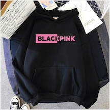 Black Pink Kapşonlu Sweatshirt