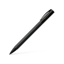 Faber-castell Ambition All Black Tükenmez Kalem, M Uç, Çevirme Mekanizmalı, Krom Kapak, Siyah Refil ---
