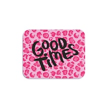Leopar Desenli Good Times Ergonomik Mouse Pad Kaymaz Tabanlı, Renkli Ve Konforlu Tasarım Pembe